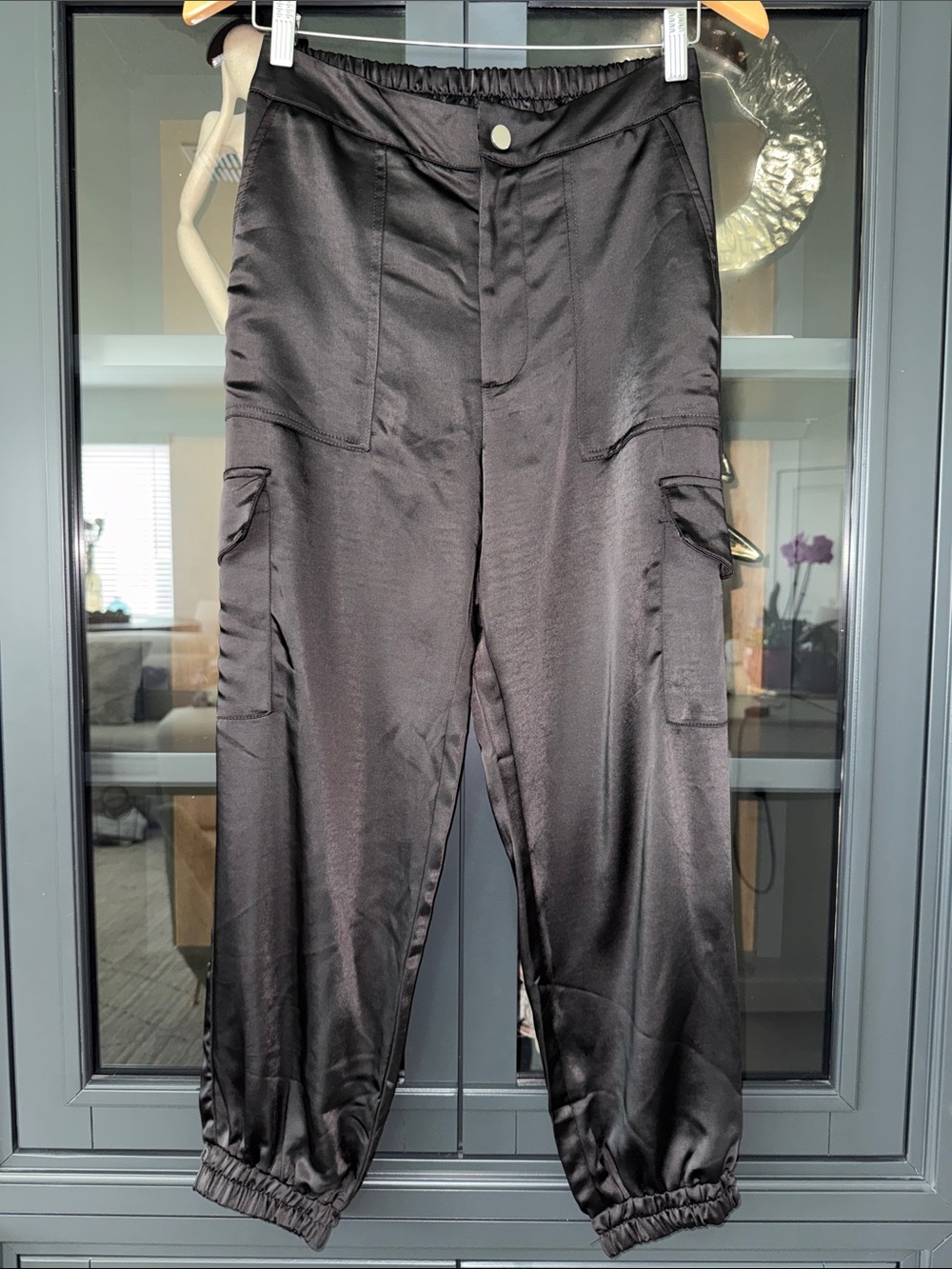 DECJUBA Black Cargo Joggers